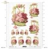baskets full of roses. Roses in baskets, different sizes, decorative baskets 